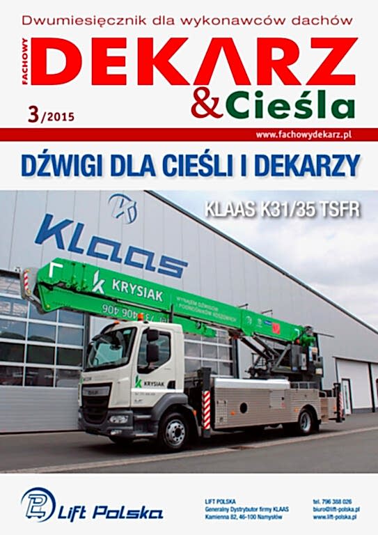 Fachowy Dekarz & Cieśla 3-2015 okładka