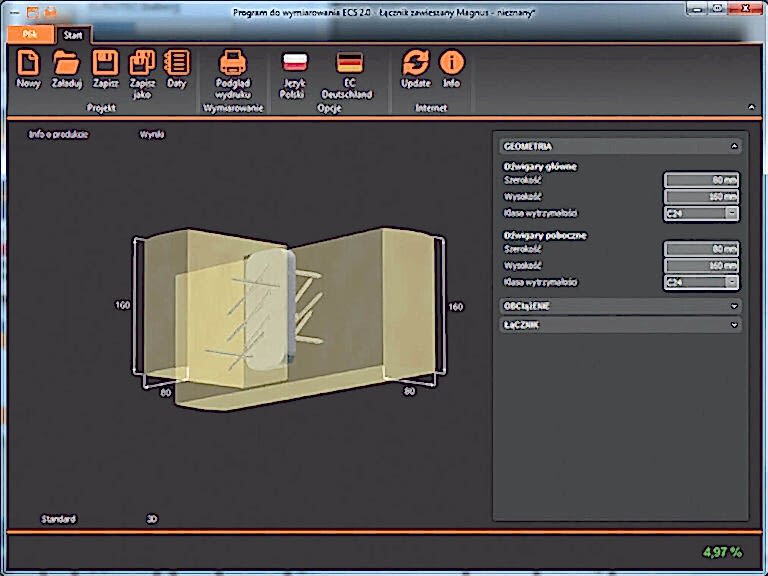 ECS – Program obliczeniowy EuroTec