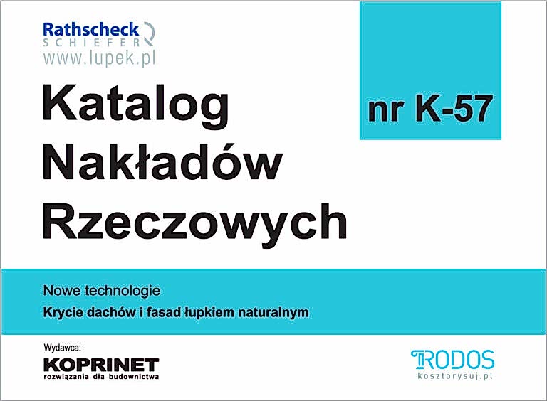 Katalog nakładów rzeczowych KNR K-57